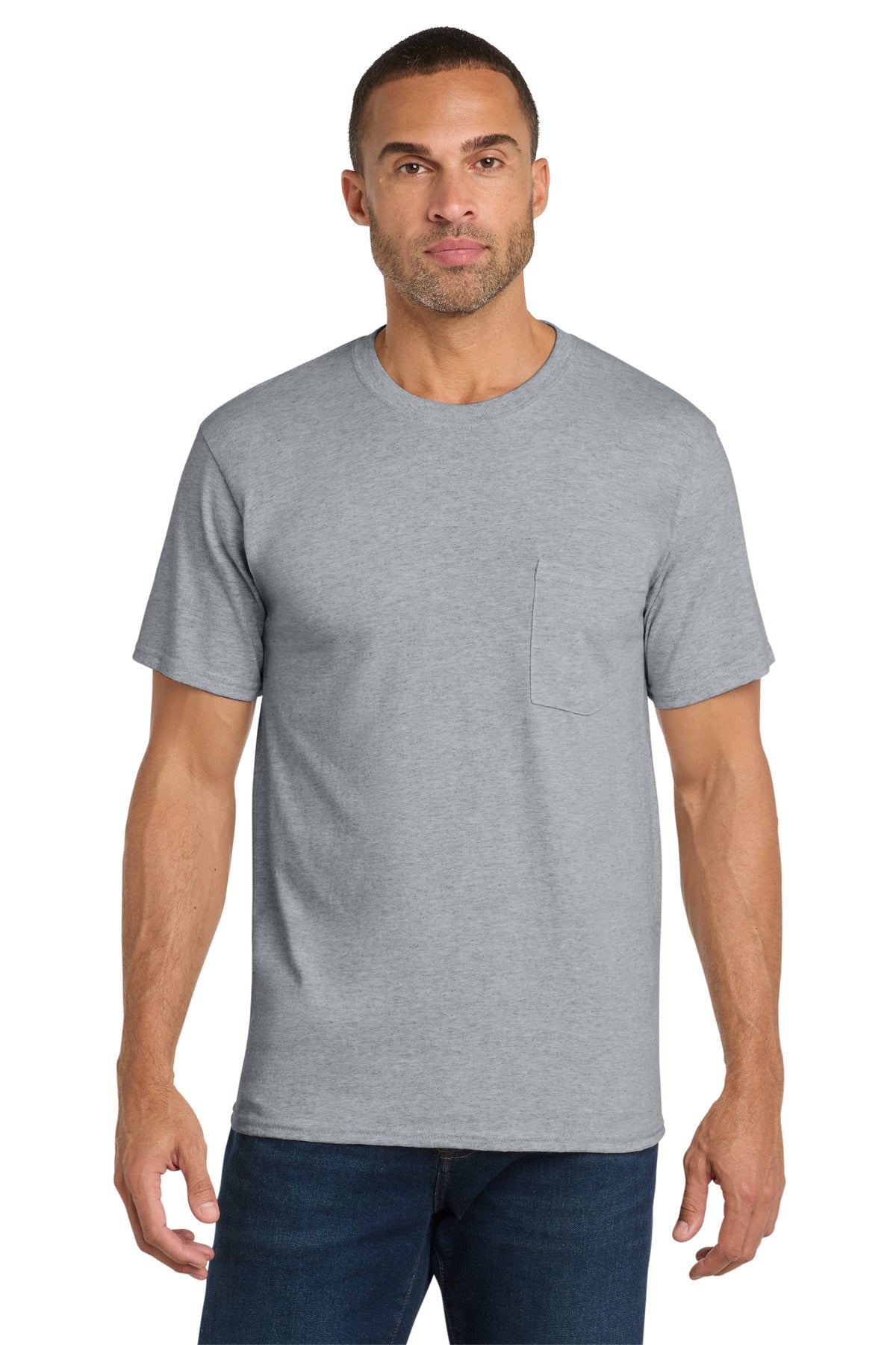 Port & Co ® Core Cotton Pocket Tee. PC54P