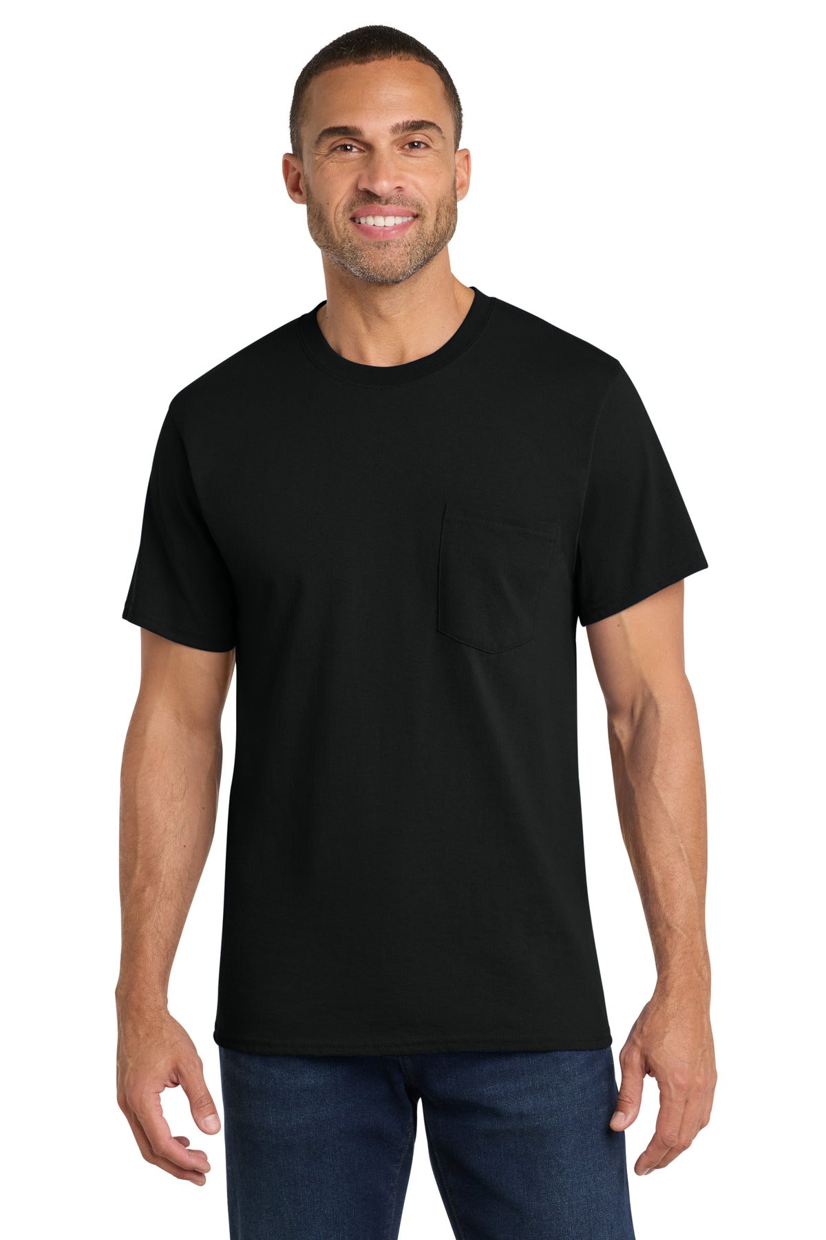 Port & Co ® Core Cotton Pocket Tee. PC54P
