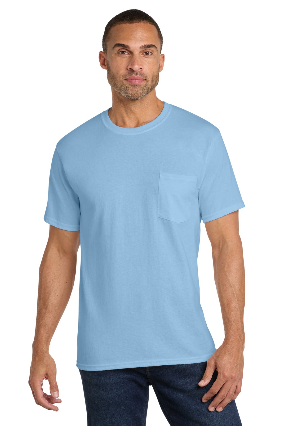 Port & Co ® Core Cotton Pocket Tee. PC54P