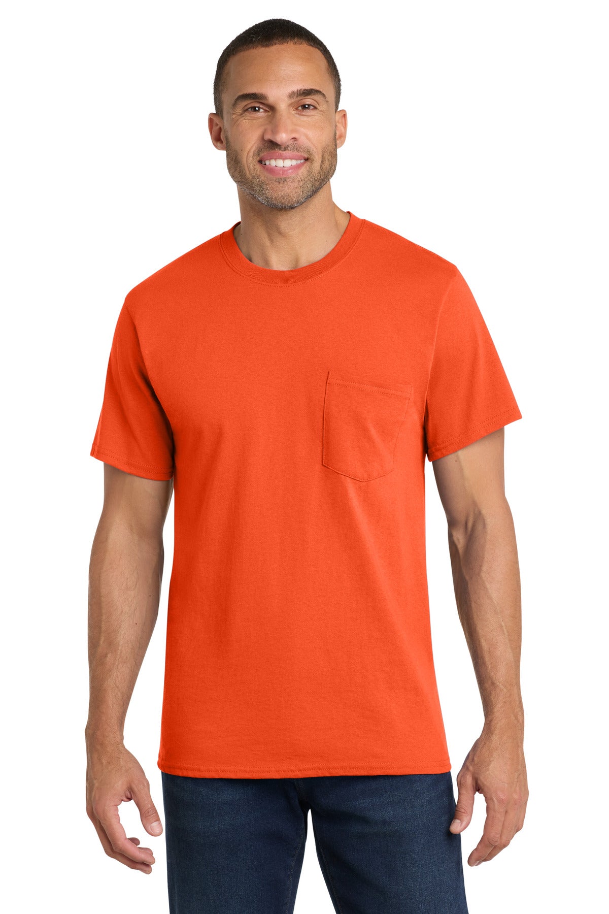 Port & Co ® Core Cotton Pocket Tee. PC54P