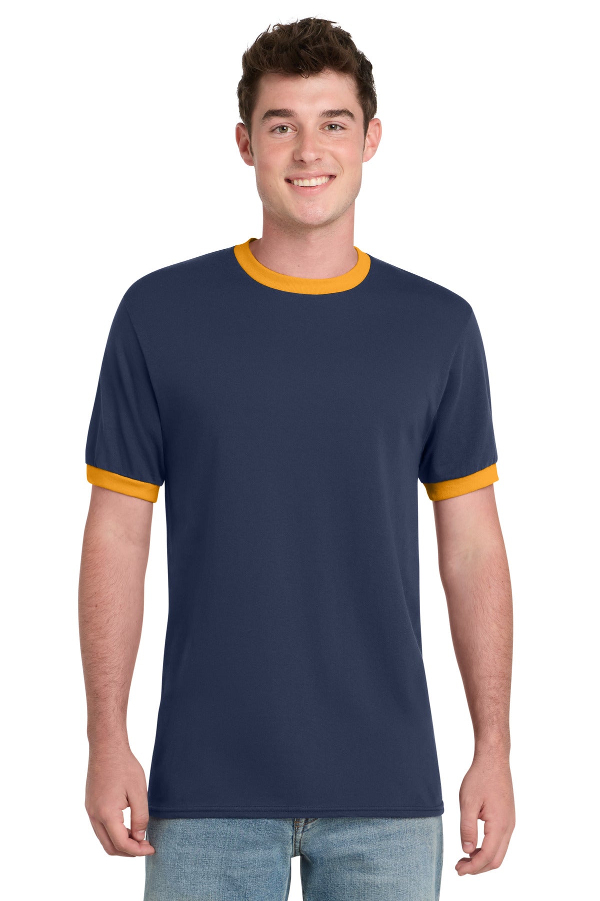 Port & Co ® Core Cotton Ringer Tee. PC54R