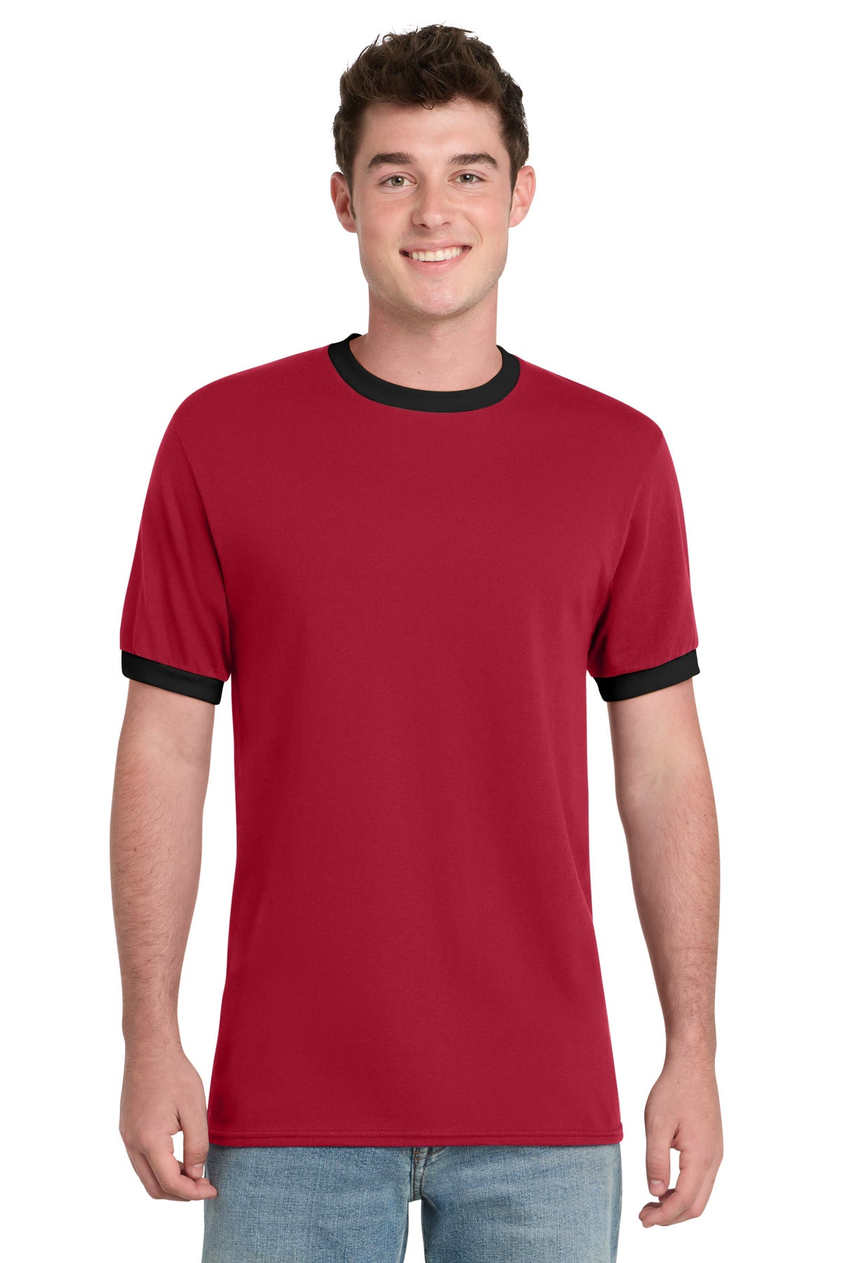 Port & Co ® Core Cotton Ringer Tee. PC54R