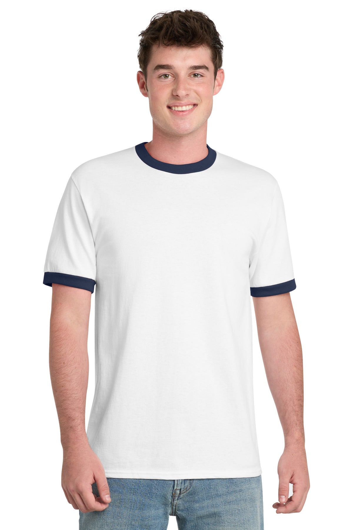 Port & Co ® Core Cotton Ringer Tee. PC54R