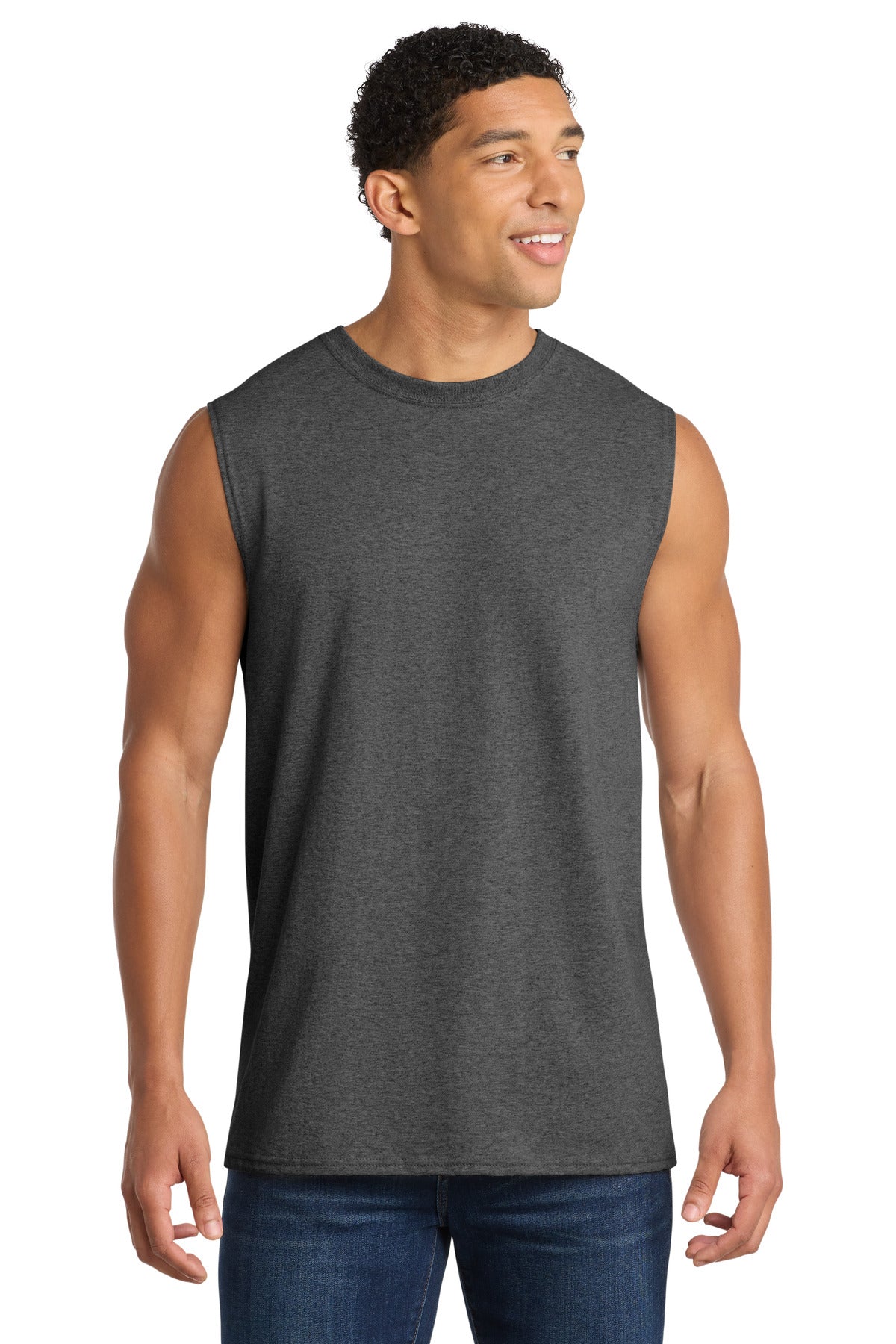 Port & Co ® Core Cotton Sleeveless Tee. PC54SL