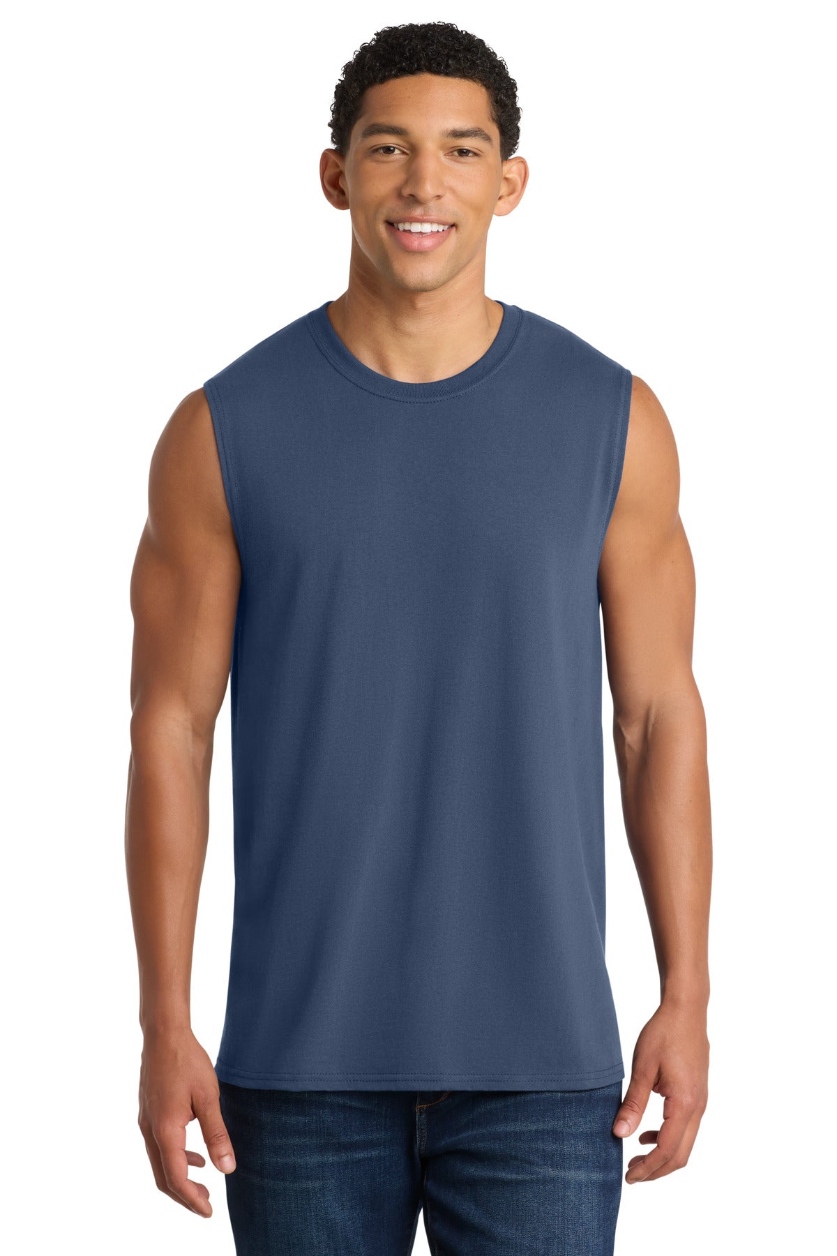 Port & Co ® Core Cotton Sleeveless Tee. PC54SL