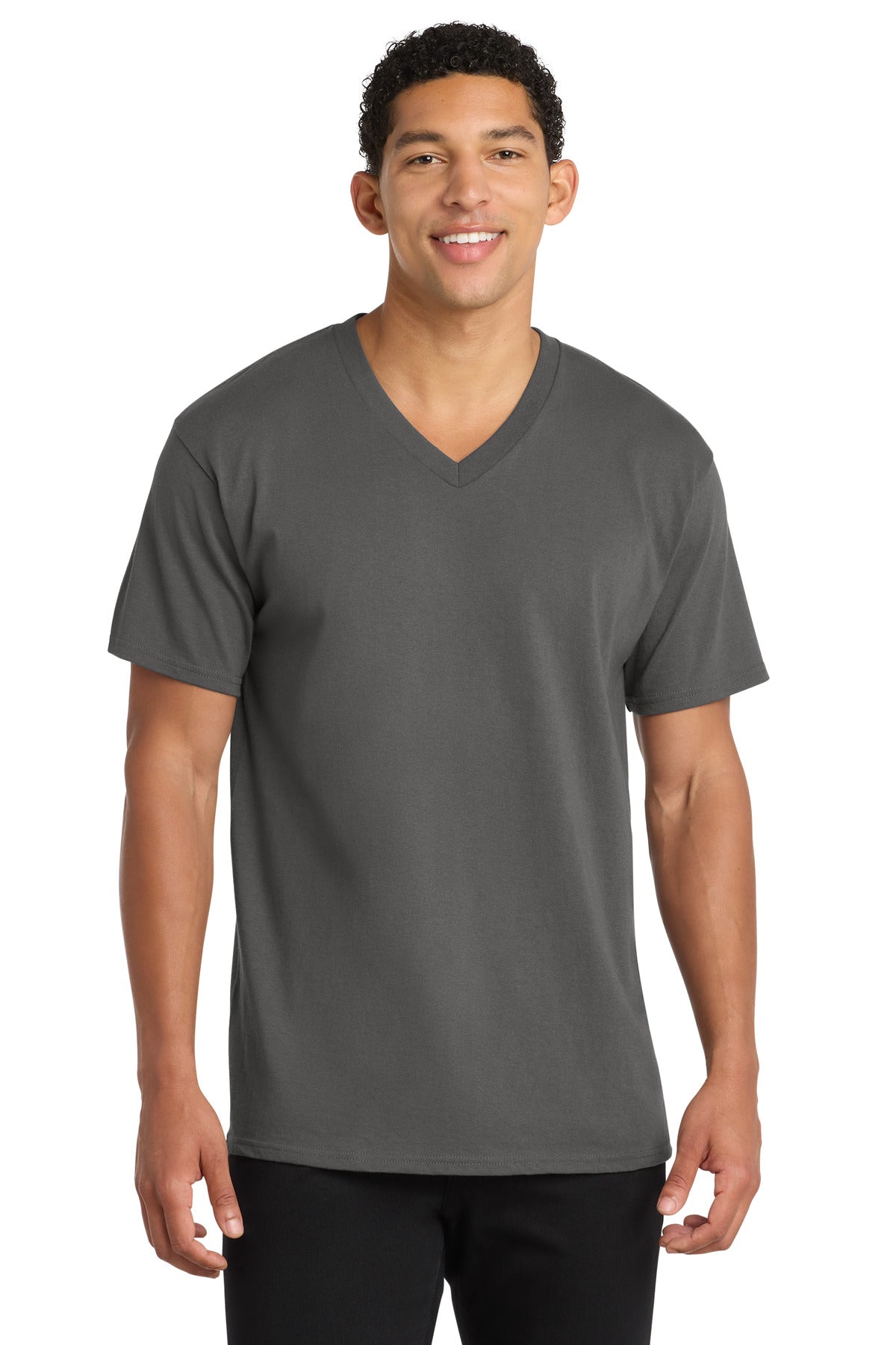Port & Co ® Core Cotton V-Neck Tee. PC54V