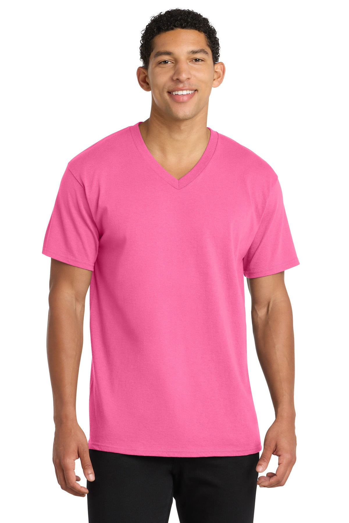 Port & Co ® Core Cotton V-Neck Tee. PC54V