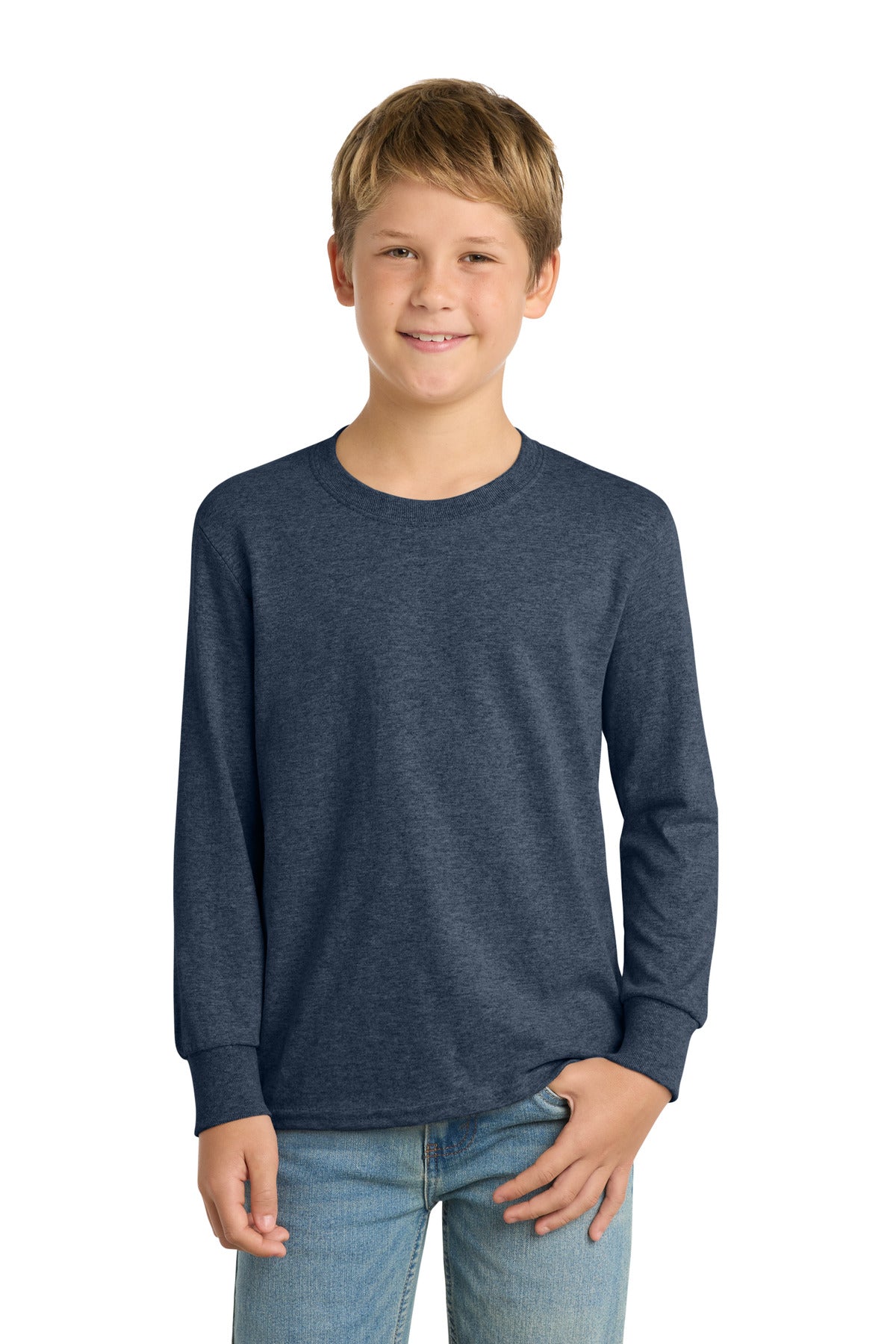 Port & Co ™ Youth Long Sleeve Core Cotton Tee. PC54YLS