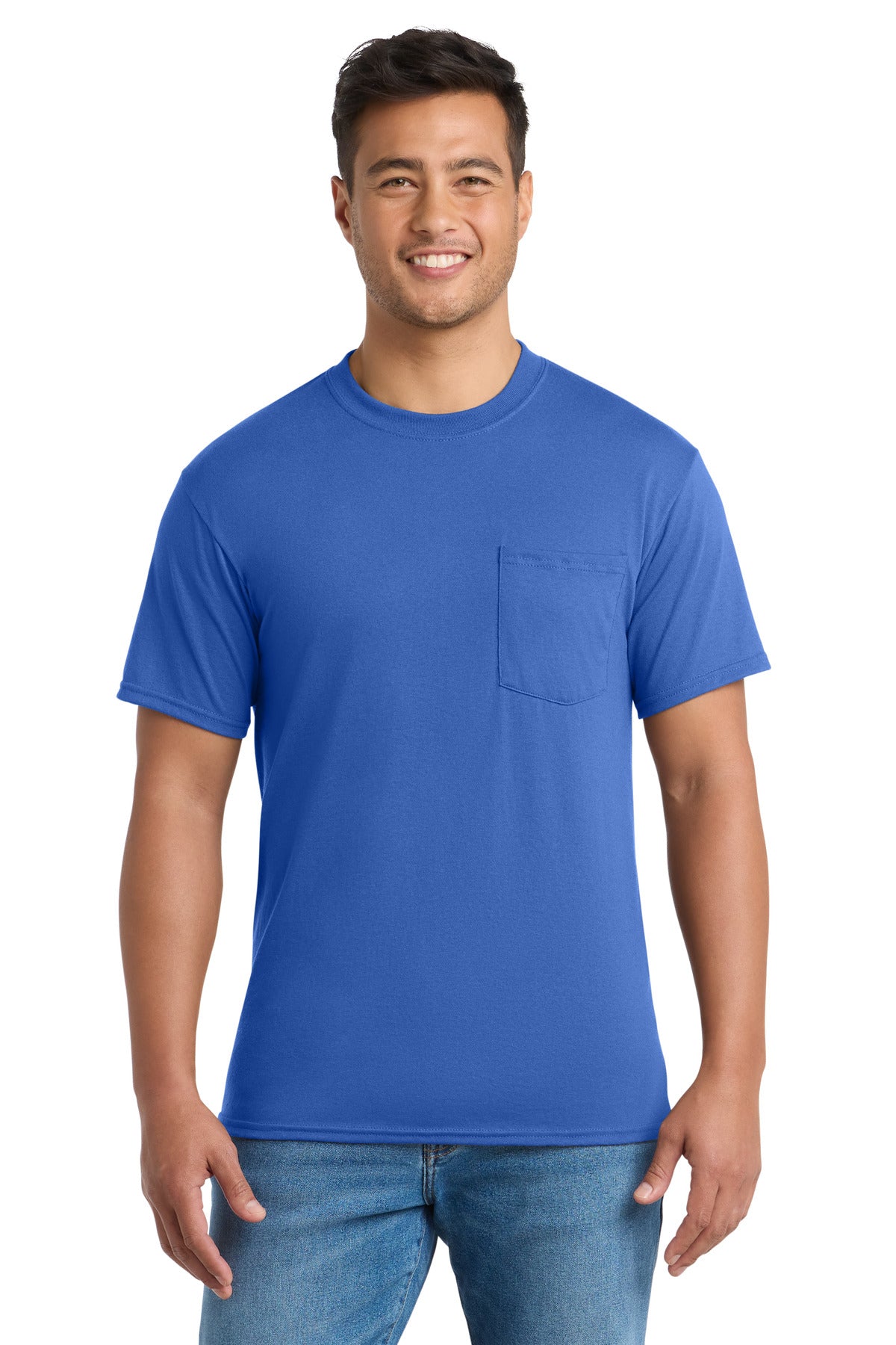 Port & Co ® Tall Core Blend Pocket Tee. PC55PT