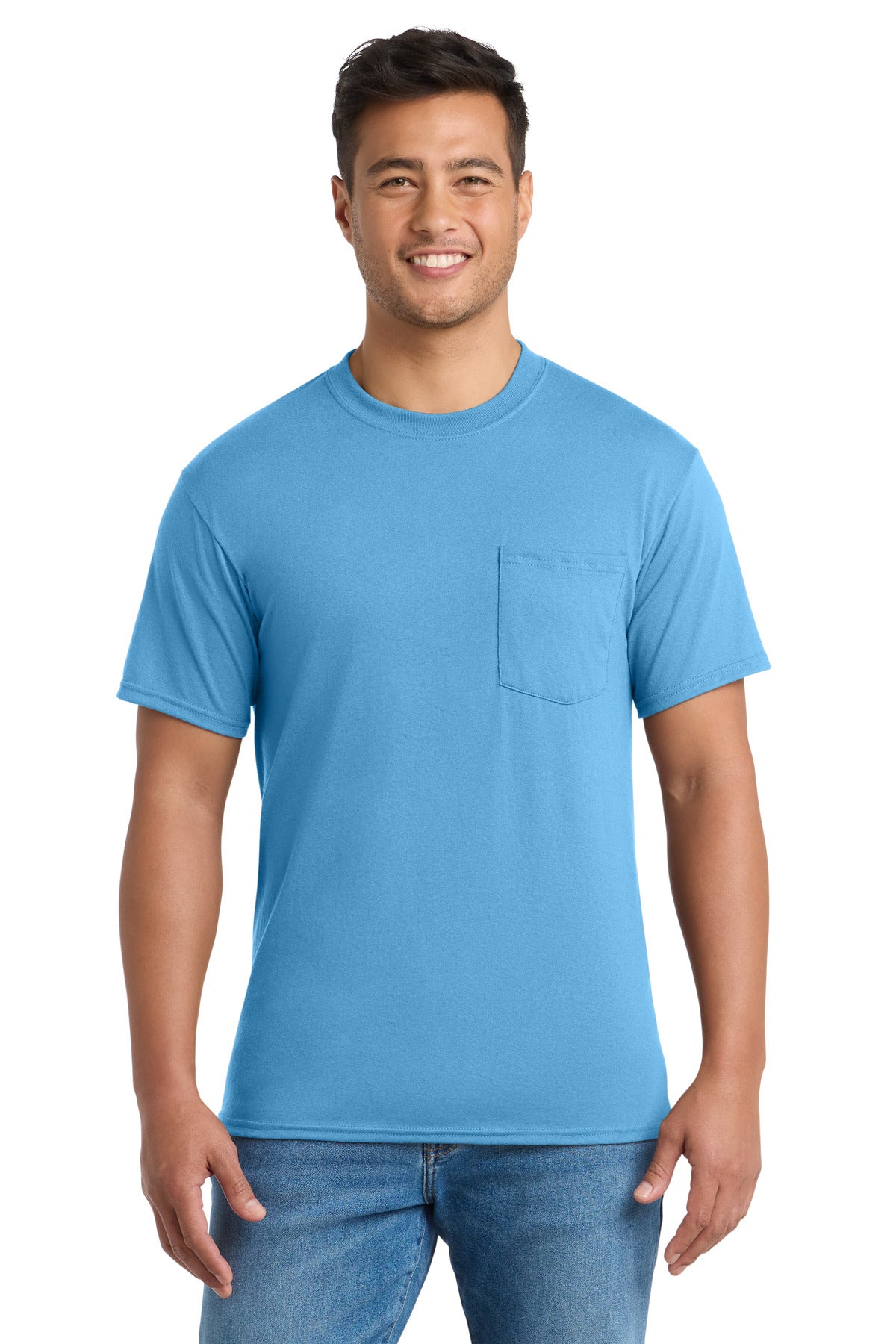 Port & Co ® Core Blend Pocket Tee. PC55P