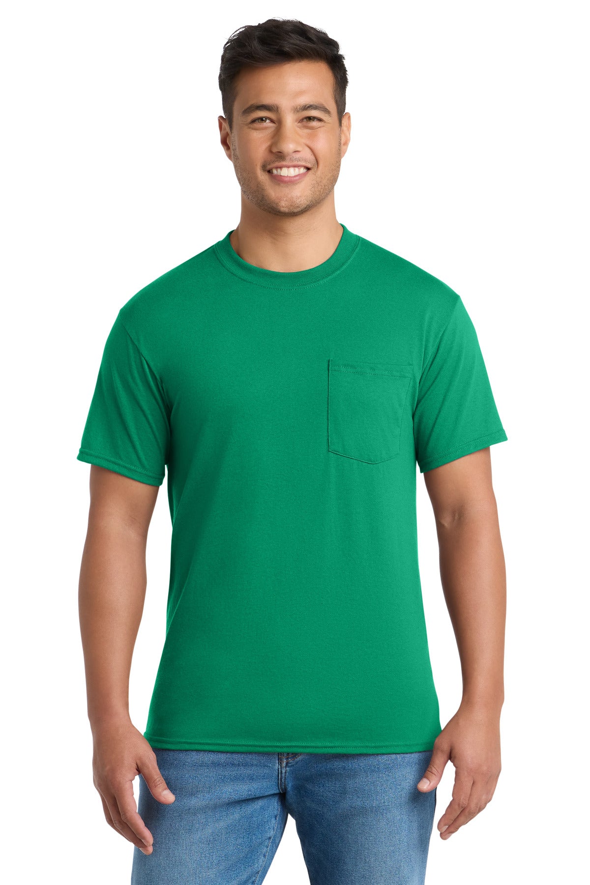 Port & Co ® Core Blend Pocket Tee. PC55P