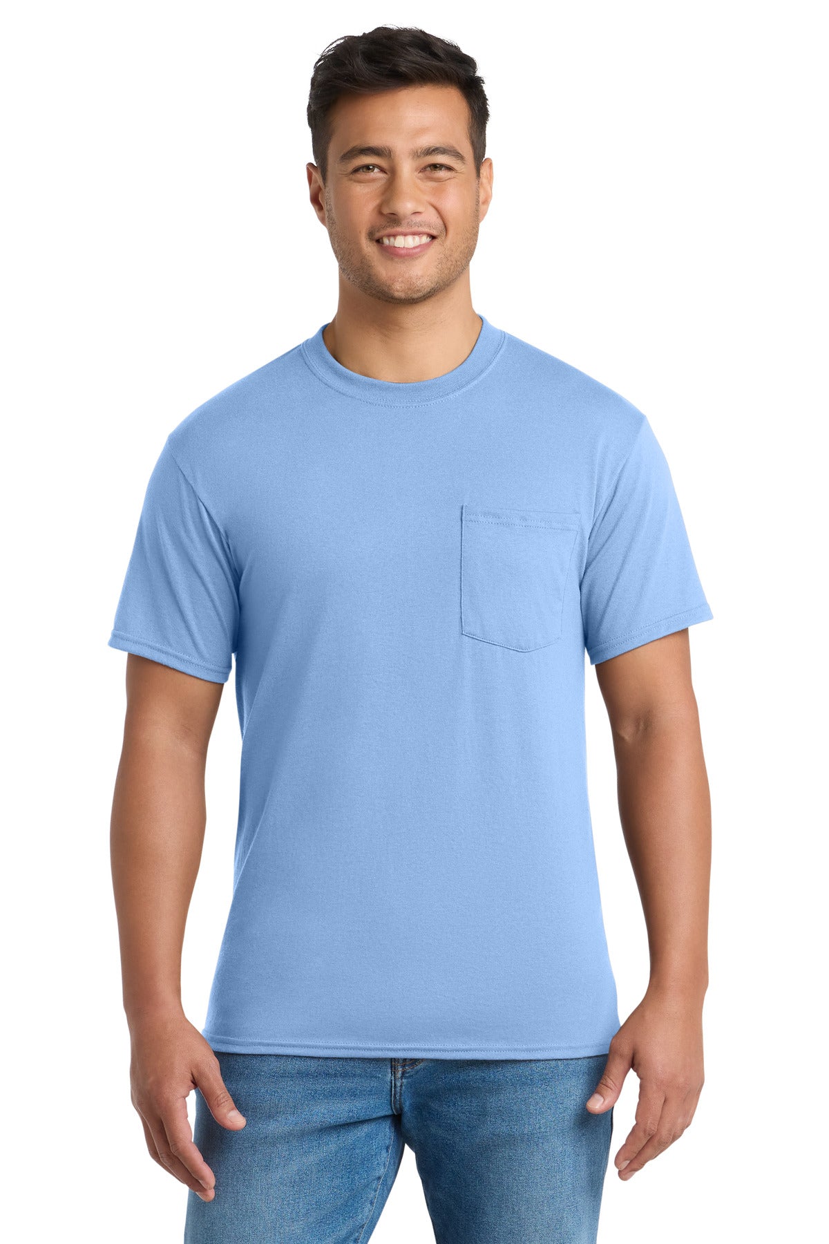 Port & Co ® Core Blend Pocket Tee. PC55P