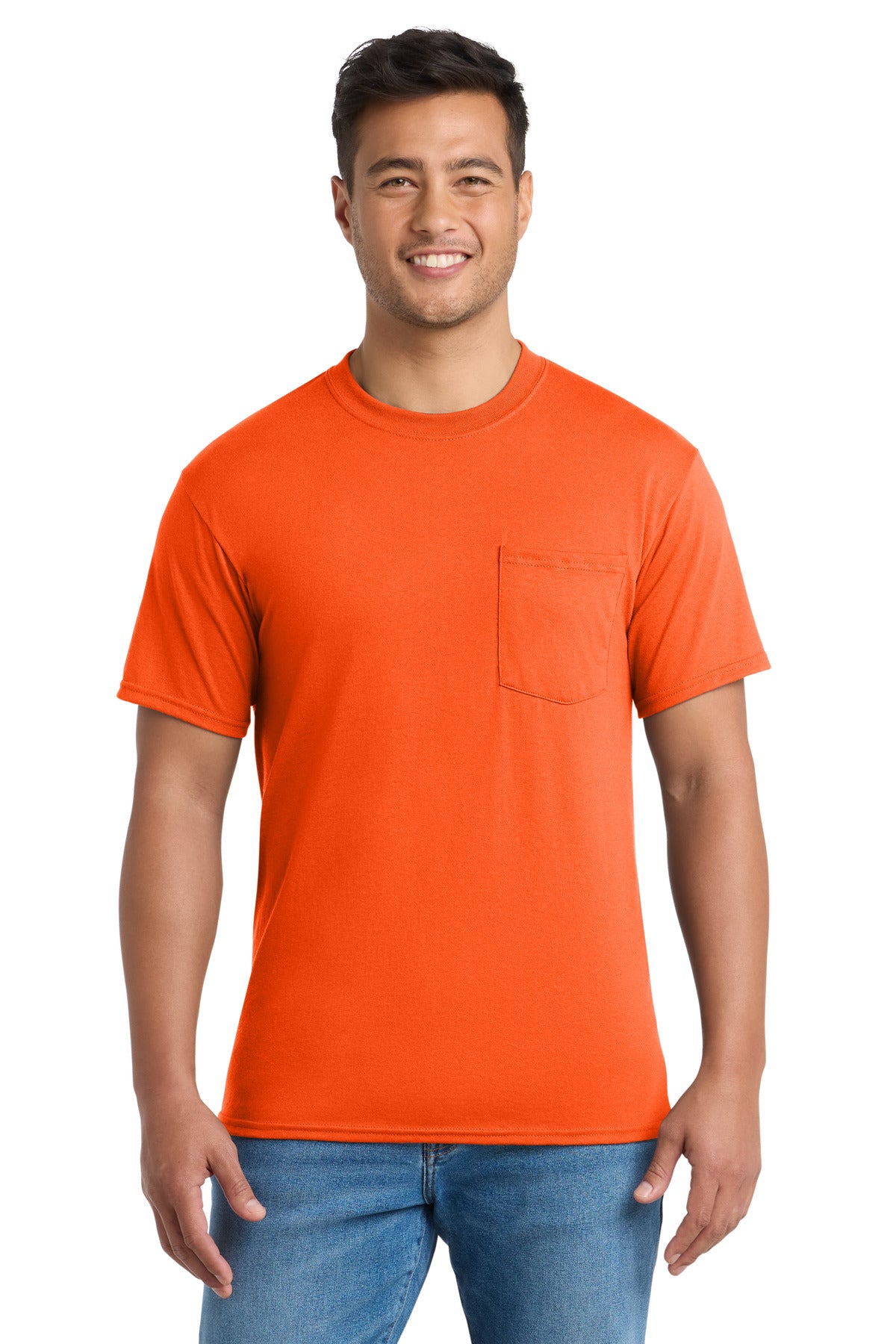 Port & Co ® Core Blend Pocket Tee. PC55P
