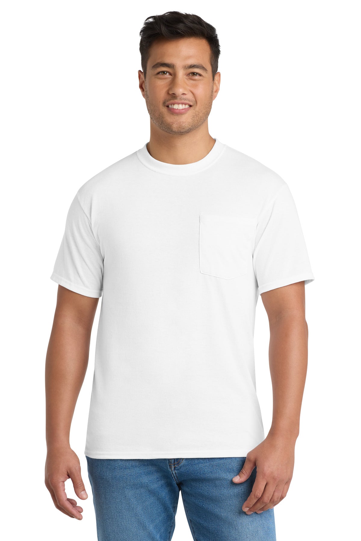 Port & Co ® Core Blend Pocket Tee. PC55P