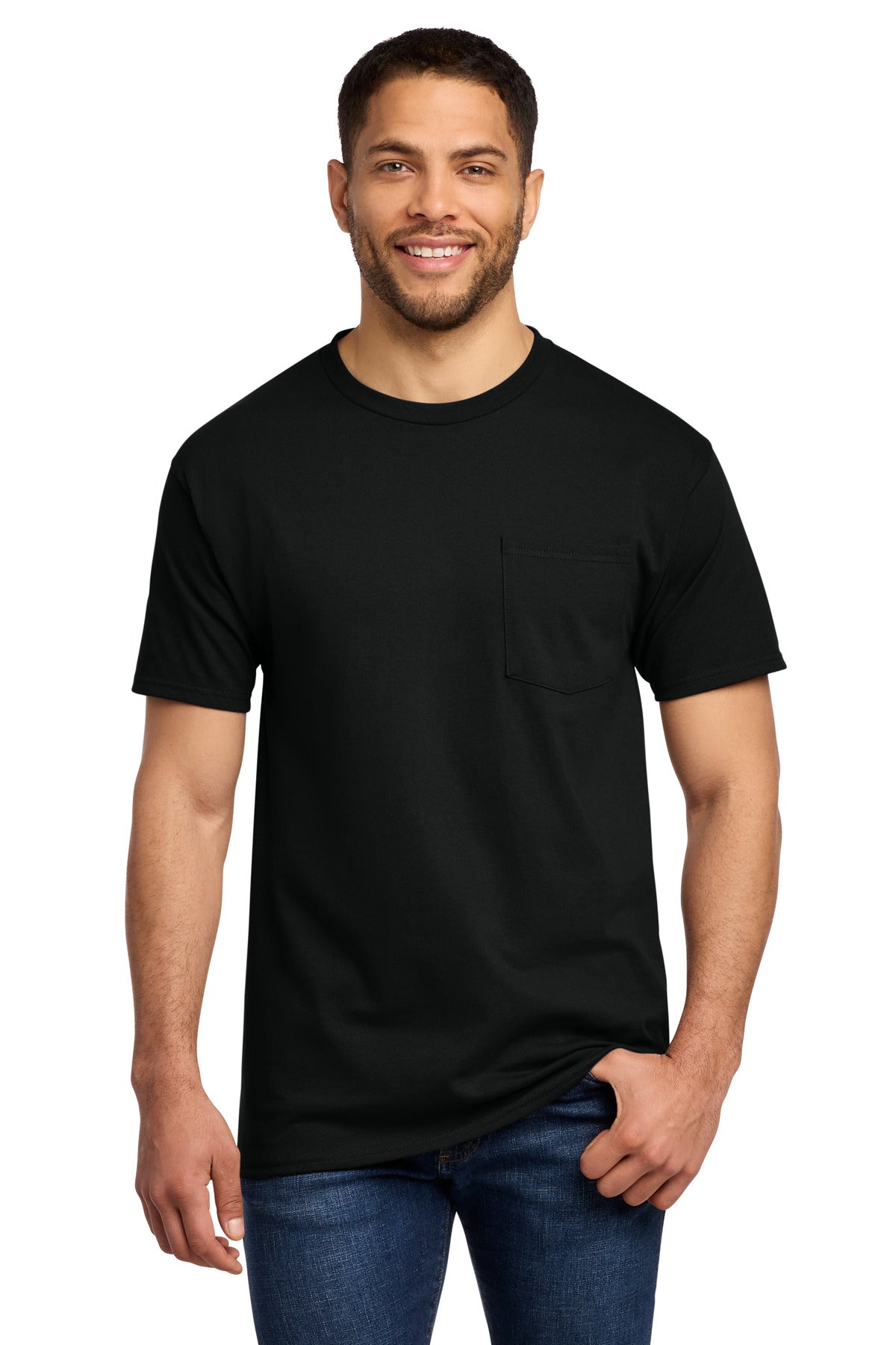 Port & Co ® Tall Essential Pocket Tee. PC61PT