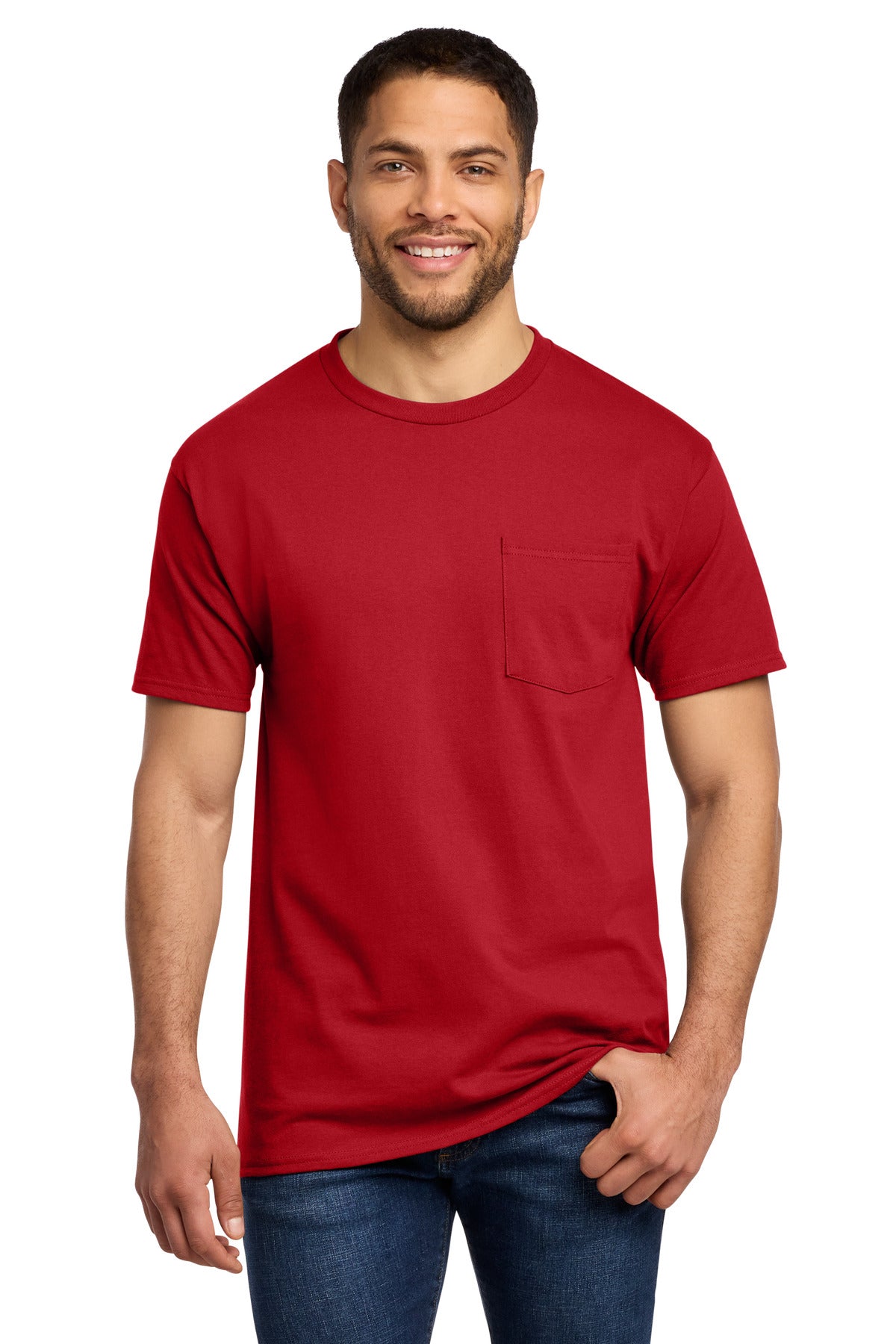 Port & Co ® Tall Essential Pocket Tee. PC61PT