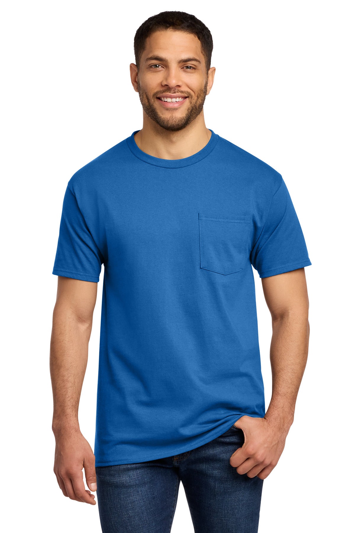Port & Co ® Tall Essential Pocket Tee. PC61PT