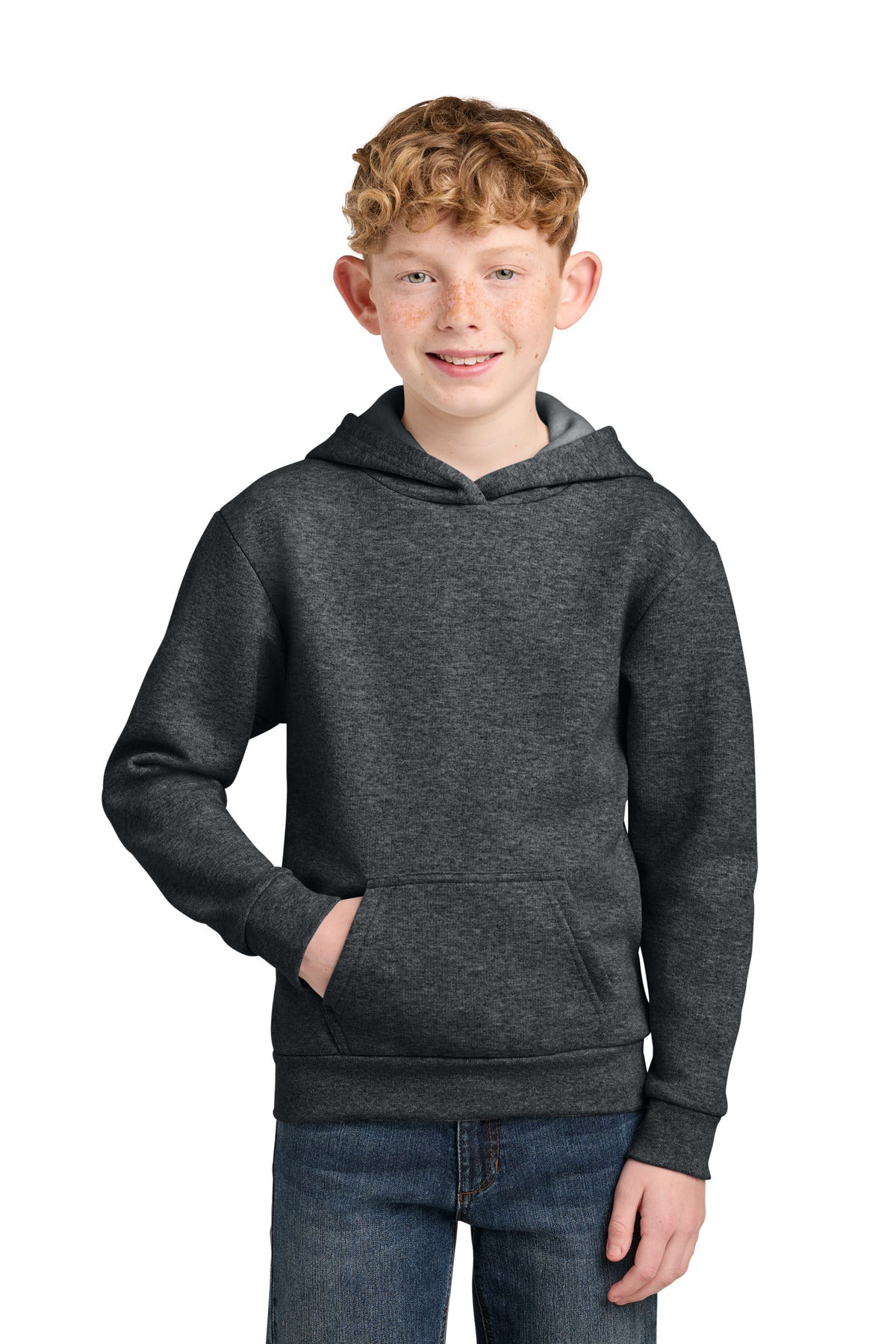 Port & Co ® Youth Easy Fleece Pullover Hooded Sweatshirt PC68YH