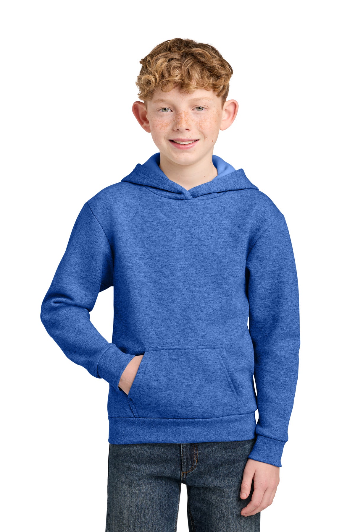 Port & Co ® Youth Easy Fleece Pullover Hooded Sweatshirt PC68YH