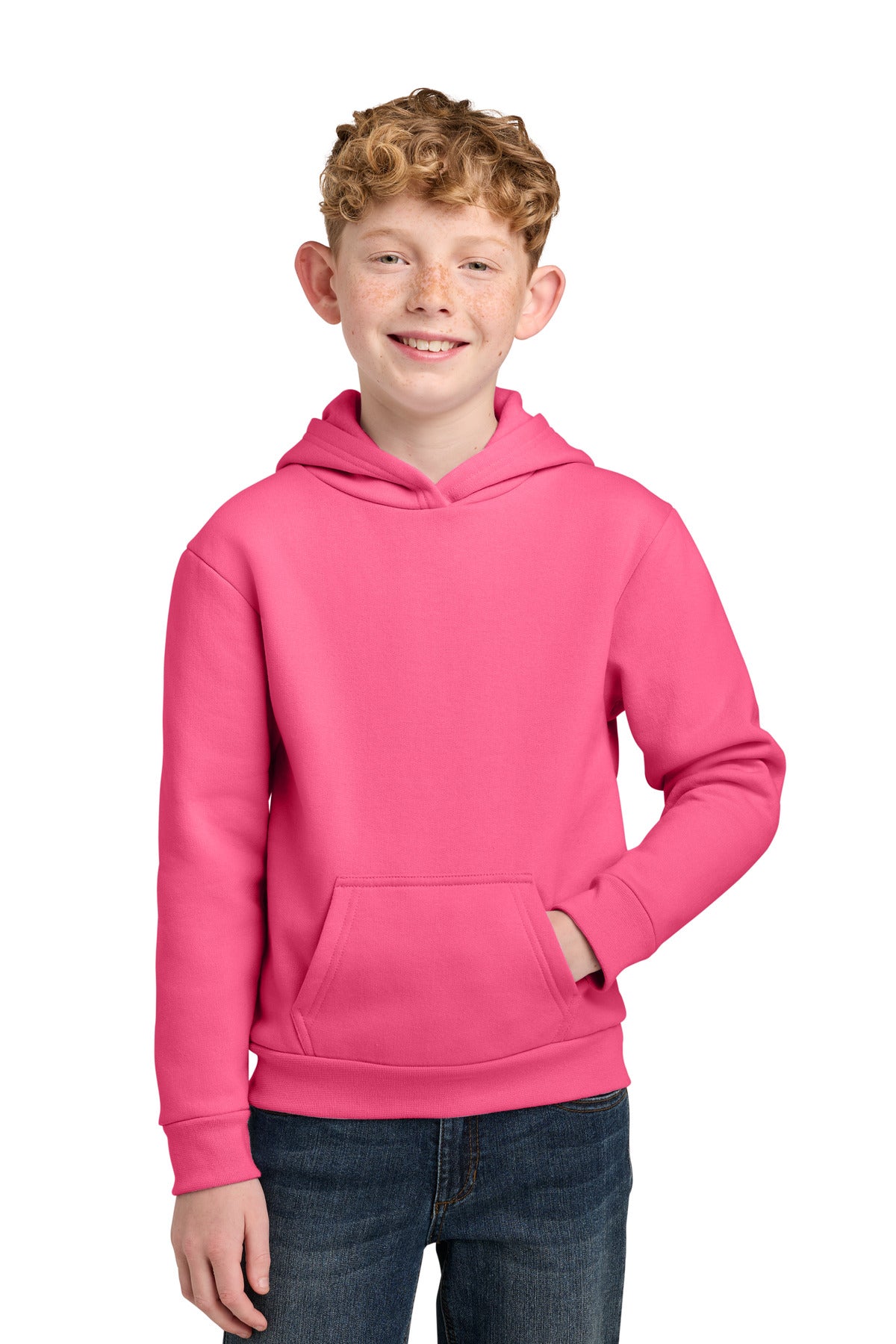 Port & Co ® Youth Easy Fleece Pullover Hooded Sweatshirt PC68YH