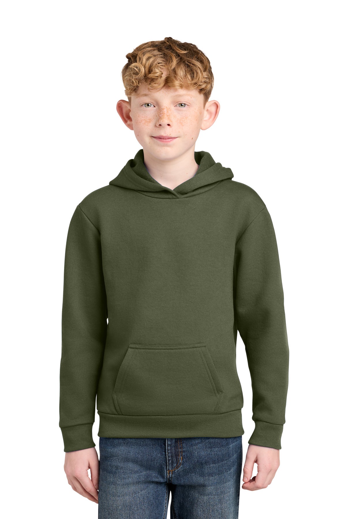 Port & Co ® Youth Easy Fleece Pullover Hooded Sweatshirt PC68YH
