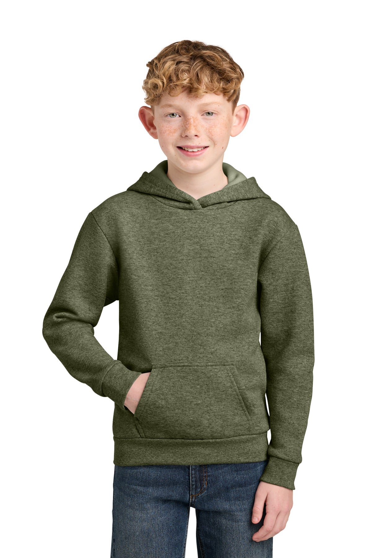 Port & Co ® Youth Easy Fleece Pullover Hooded Sweatshirt PC68YH