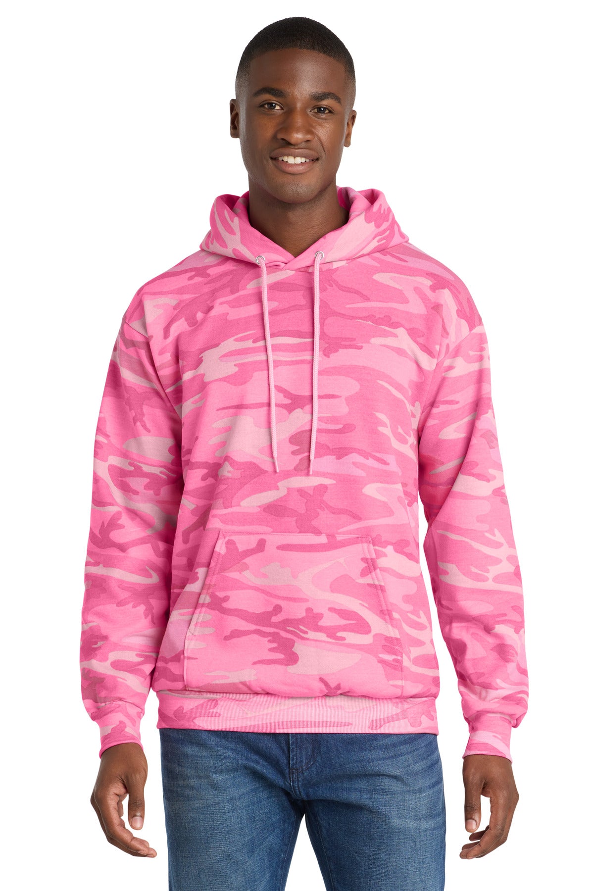 Port & Co ® Core Fleece Camo Pullover Hooded Sweatshirt. PC78HC