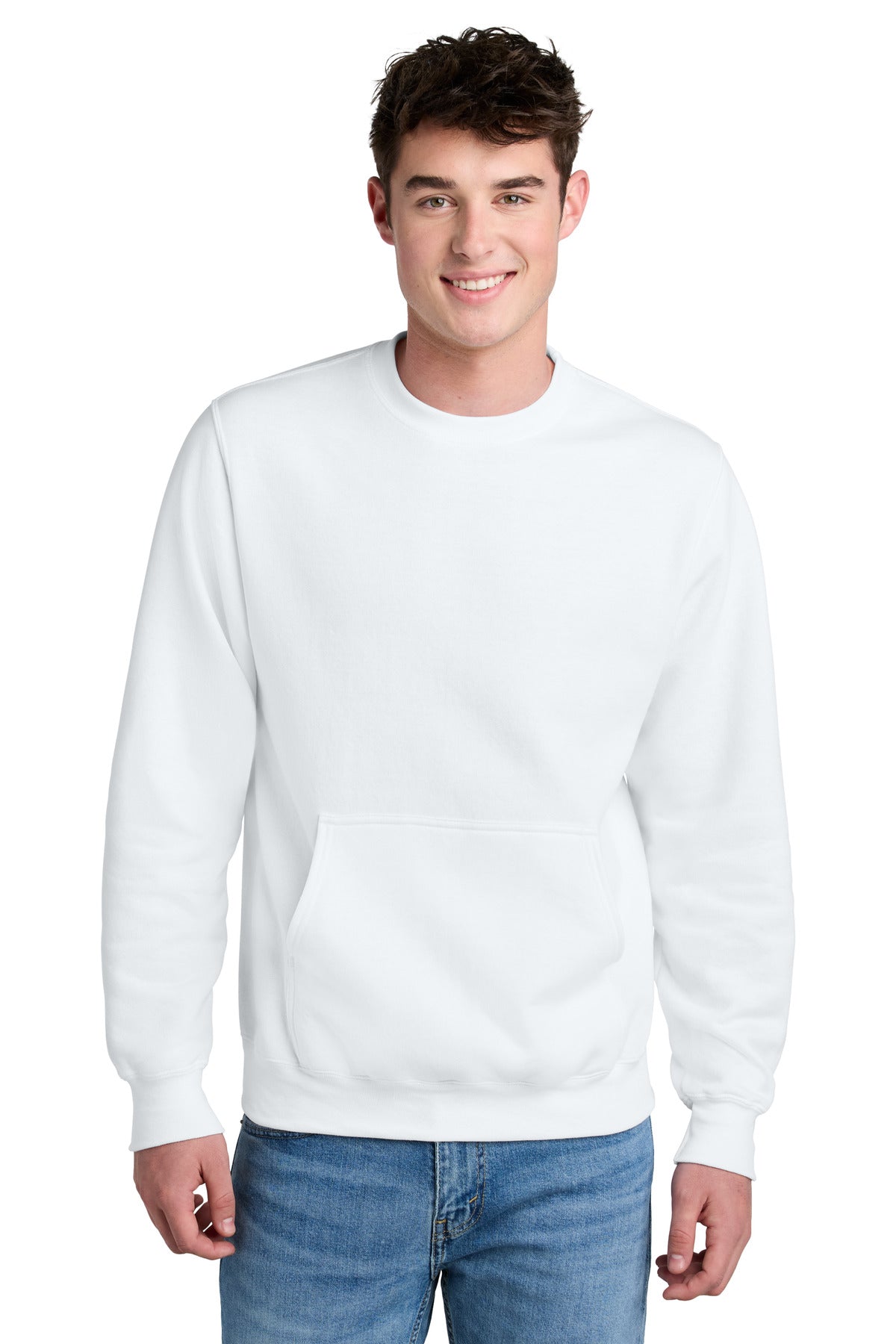 Port & Co ® Core Fleece Crewneck Pocket Sweatshirt PC78PKT