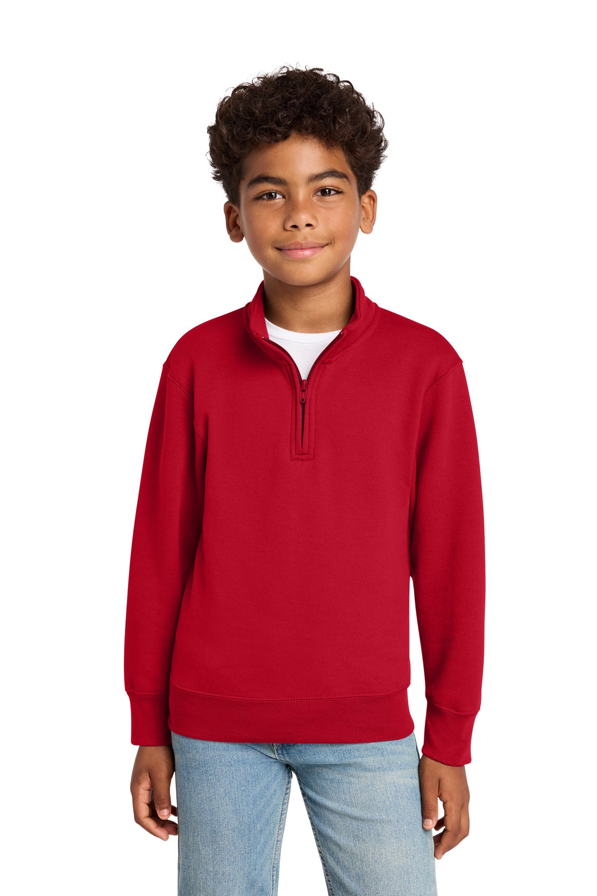 Port & Co ® Youth Core Fleece 1/4-Zip Pullover Sweatshirt PC78YQ