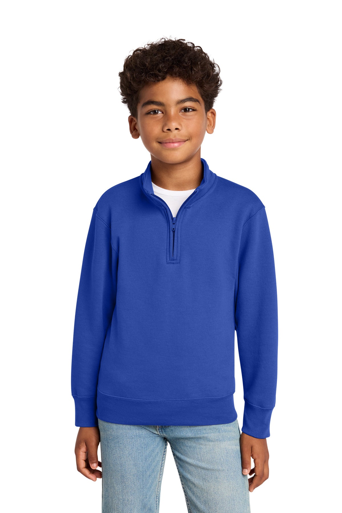 Port & Co ® Youth Core Fleece 1/4-Zip Pullover Sweatshirt PC78YQ