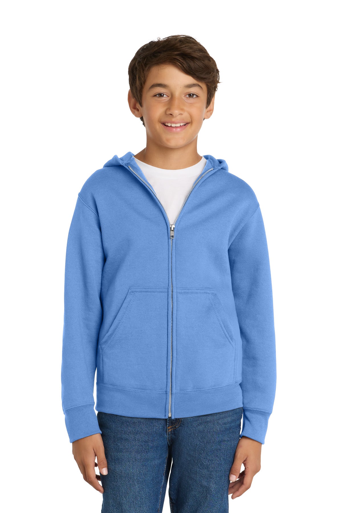 Port & Co ® Youth Core Fleece Full-Zip Hooded Sweatshirt PC78YZH