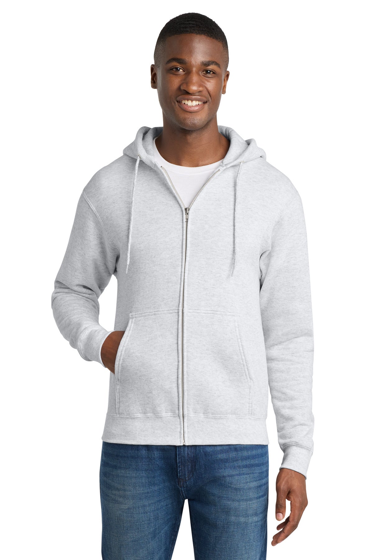 Port & Co ™ Core Fleece Full-Zip Hooded Sweatshirt. PC78ZH
