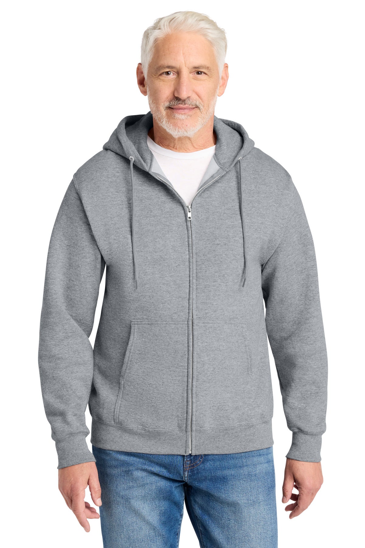 Port & Co ® Core Fleece Full-Zip Hooded Sweatshirt. PC78ZH