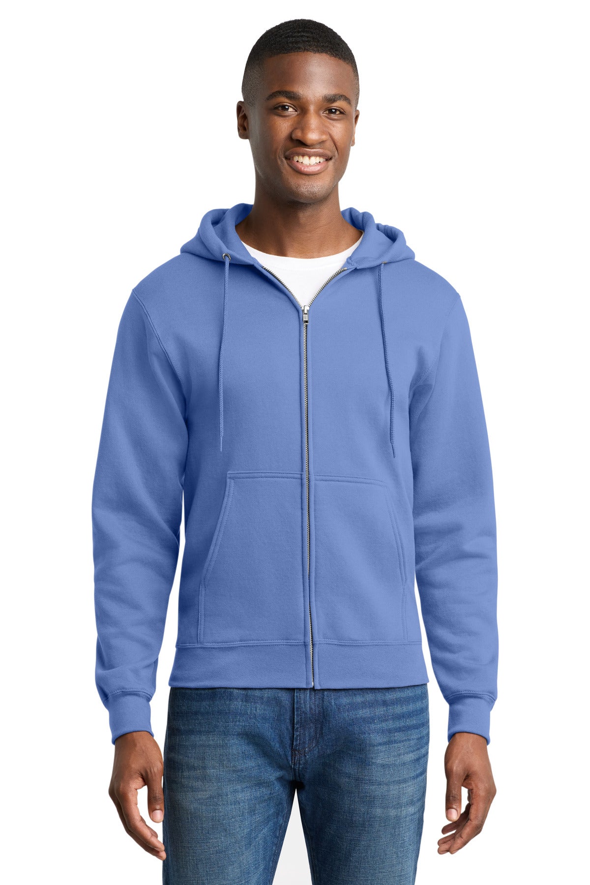 Port & Co ™ Core Fleece Full-Zip Hooded Sweatshirt. PC78ZH