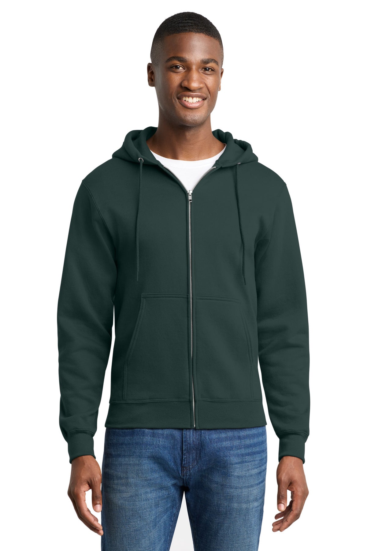 Port & Co ™ Core Fleece Full-Zip Hooded Sweatshirt. PC78ZH