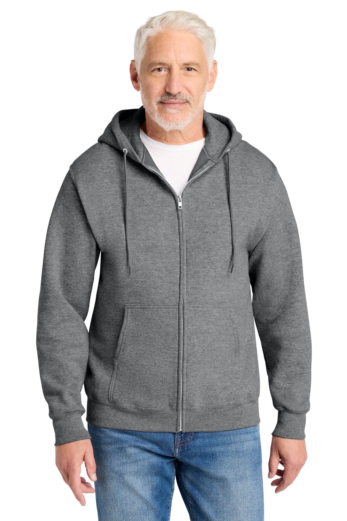 Port & Co ® Core Fleece Full-Zip Hooded Sweatshirt. PC78ZH