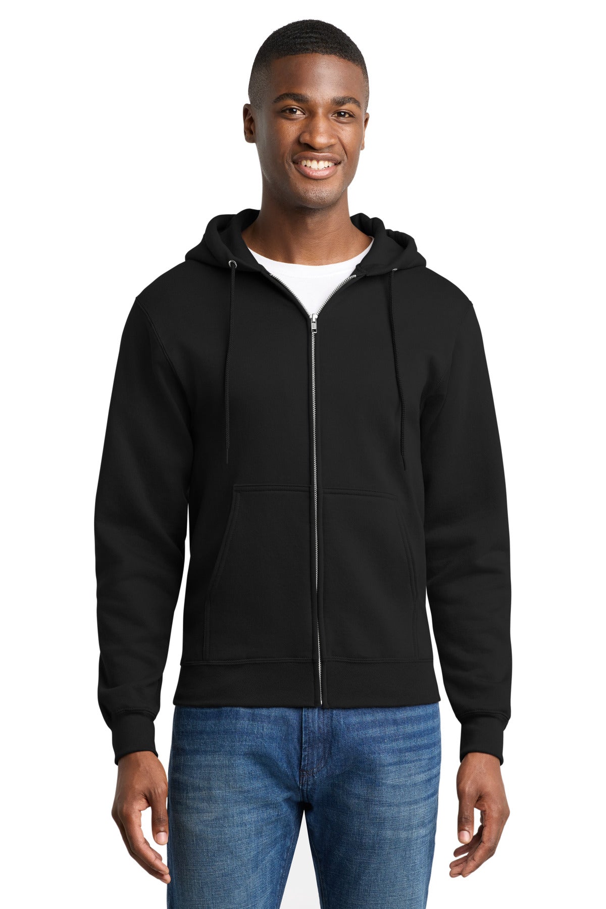 Port & Co ™ Core Fleece Full-Zip Hooded Sweatshirt. PC78ZH