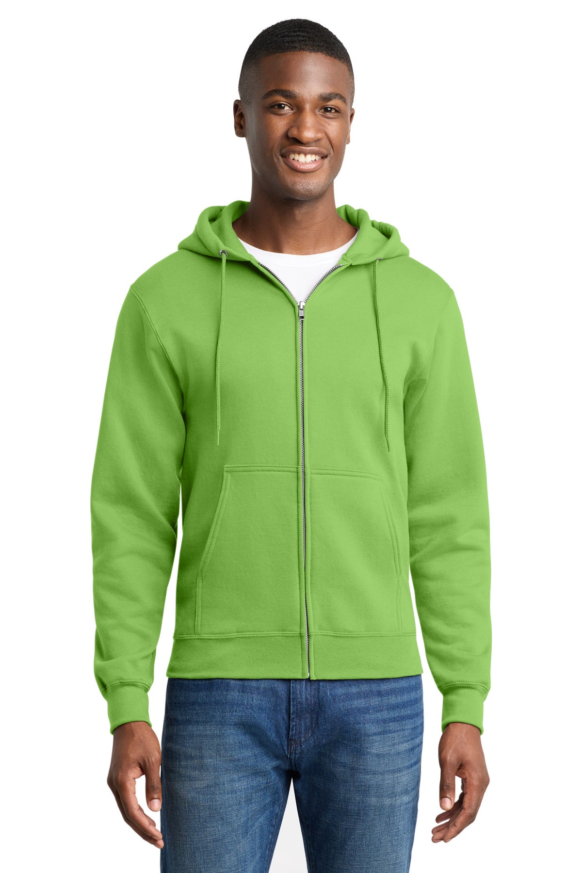 Port & Co ™ Core Fleece Full-Zip Hooded Sweatshirt. PC78ZH