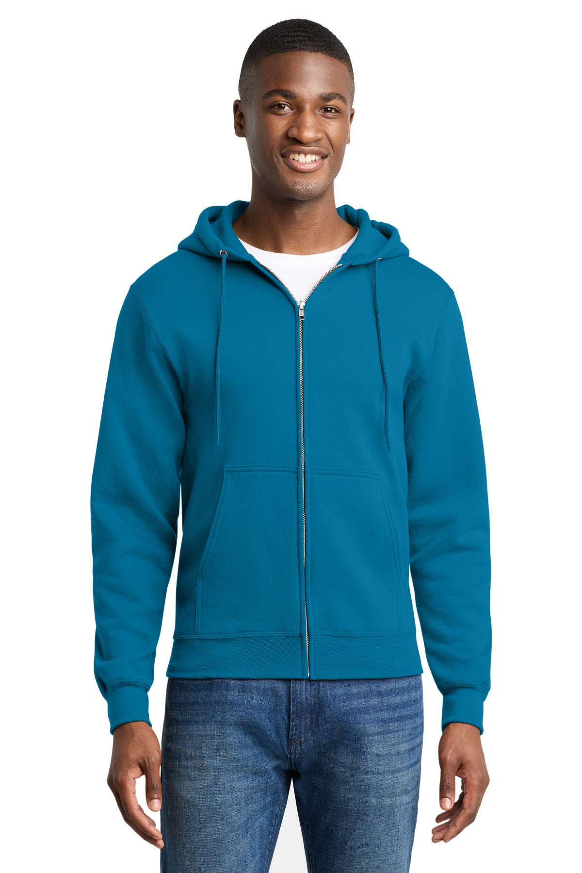 Port & Co ™ Core Fleece Full-Zip Hooded Sweatshirt. PC78ZH
