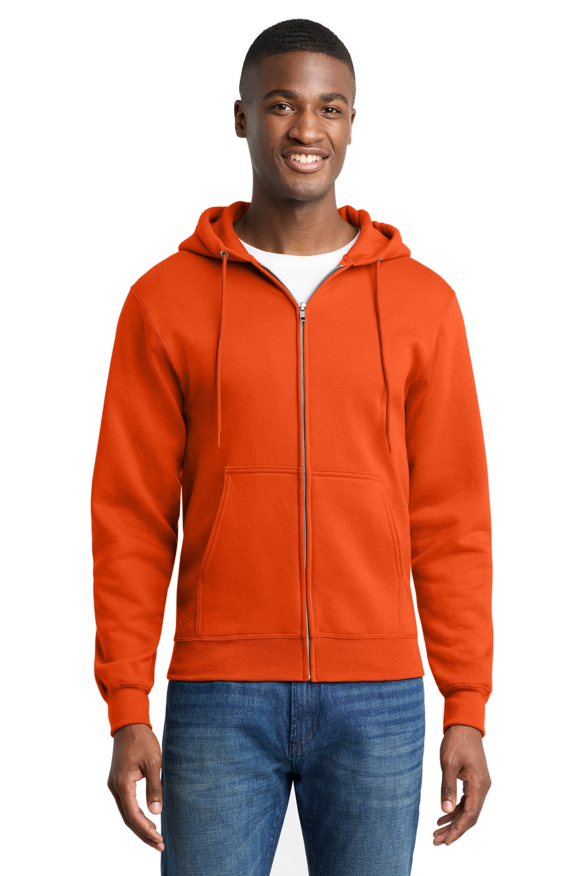 Port & Co ™ Core Fleece Full-Zip Hooded Sweatshirt. PC78ZH