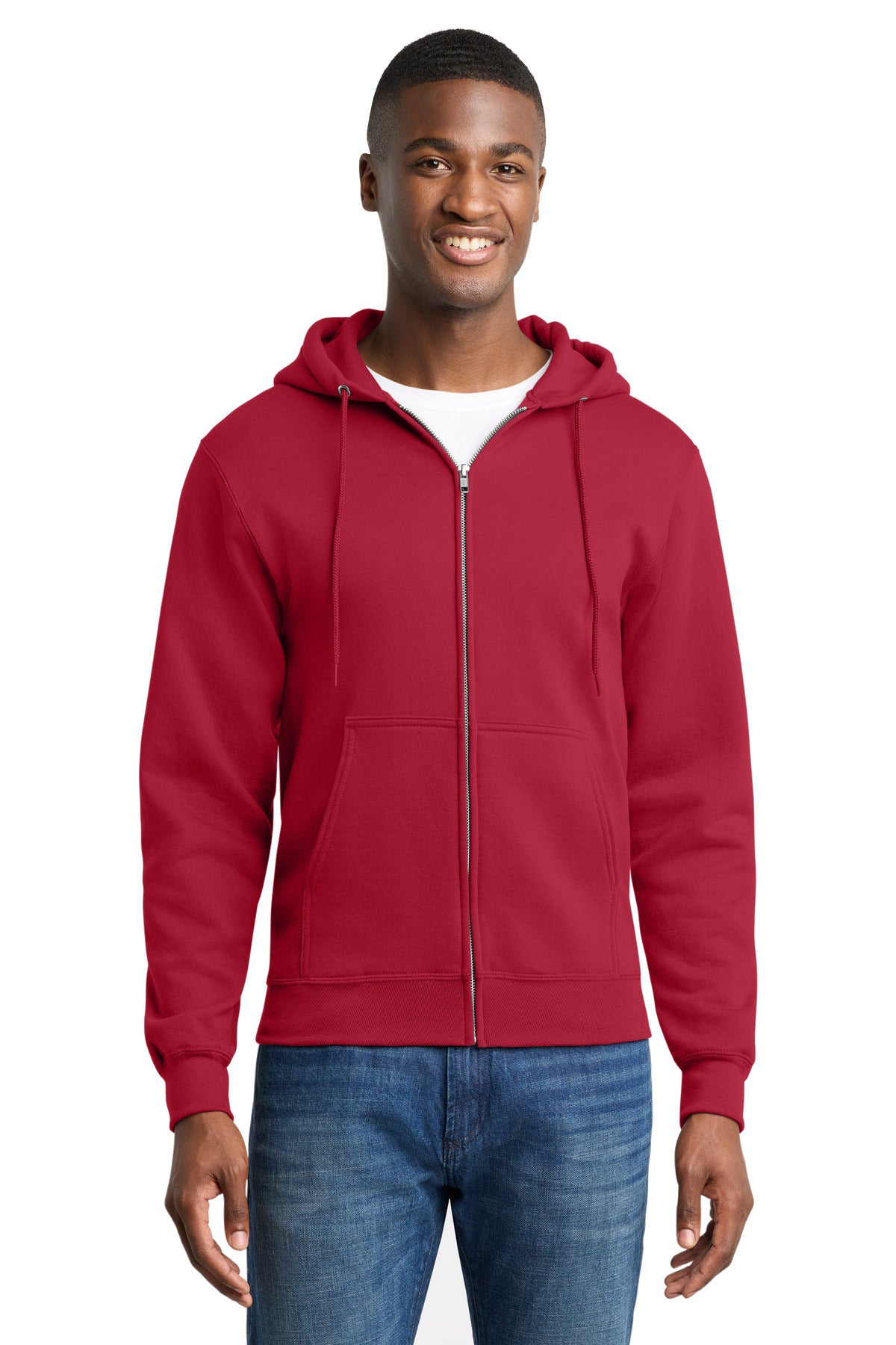 Port & Co ™ Core Fleece Full-Zip Hooded Sweatshirt. PC78ZH