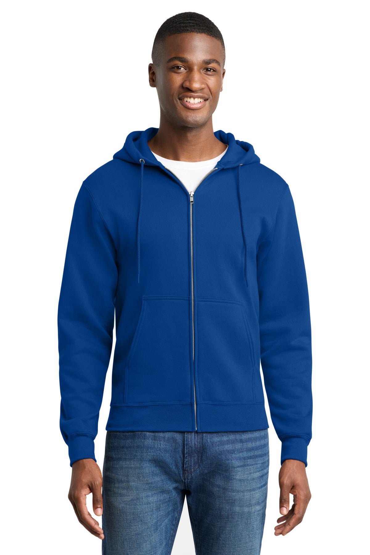 Port & Co ™ Core Fleece Full-Zip Hooded Sweatshirt. PC78ZH