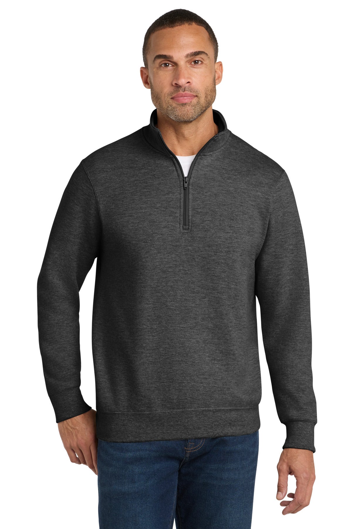 Port & Co ® Fan Favorite Fleece 1/4-Zip Pullover Sweatshirt. PC850Q