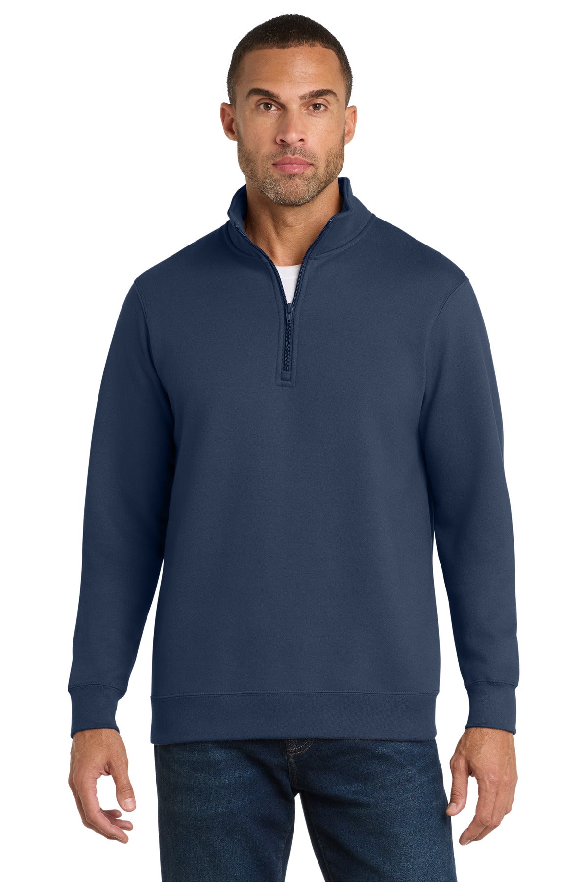 Port & Co ® Fan Favorite Fleece 1/4-Zip Pullover Sweatshirt. PC850Q