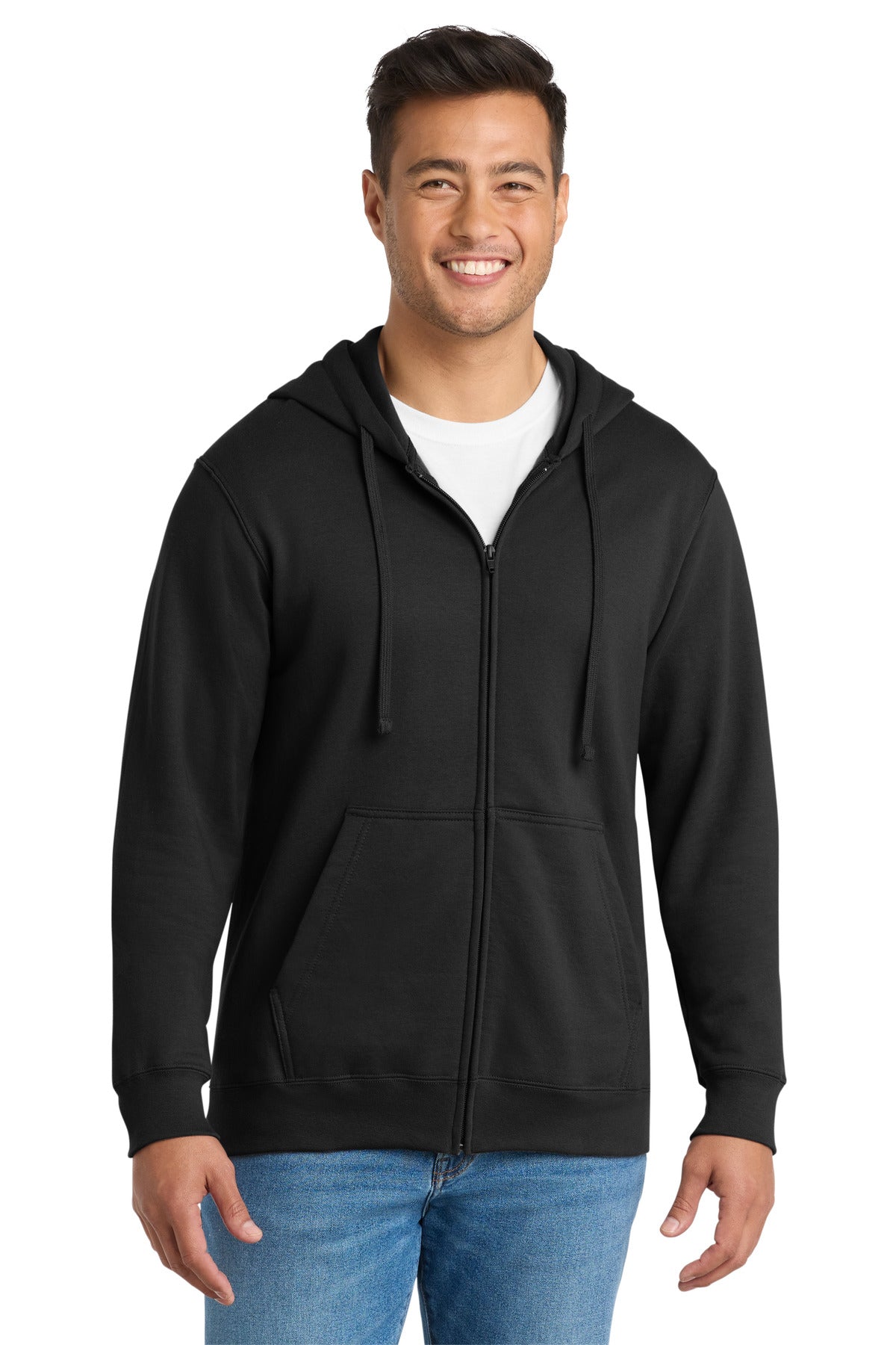 Port & Co ® Fan Favorite Fleece Full-Zip Hooded Sweatshirt. PC850ZH
