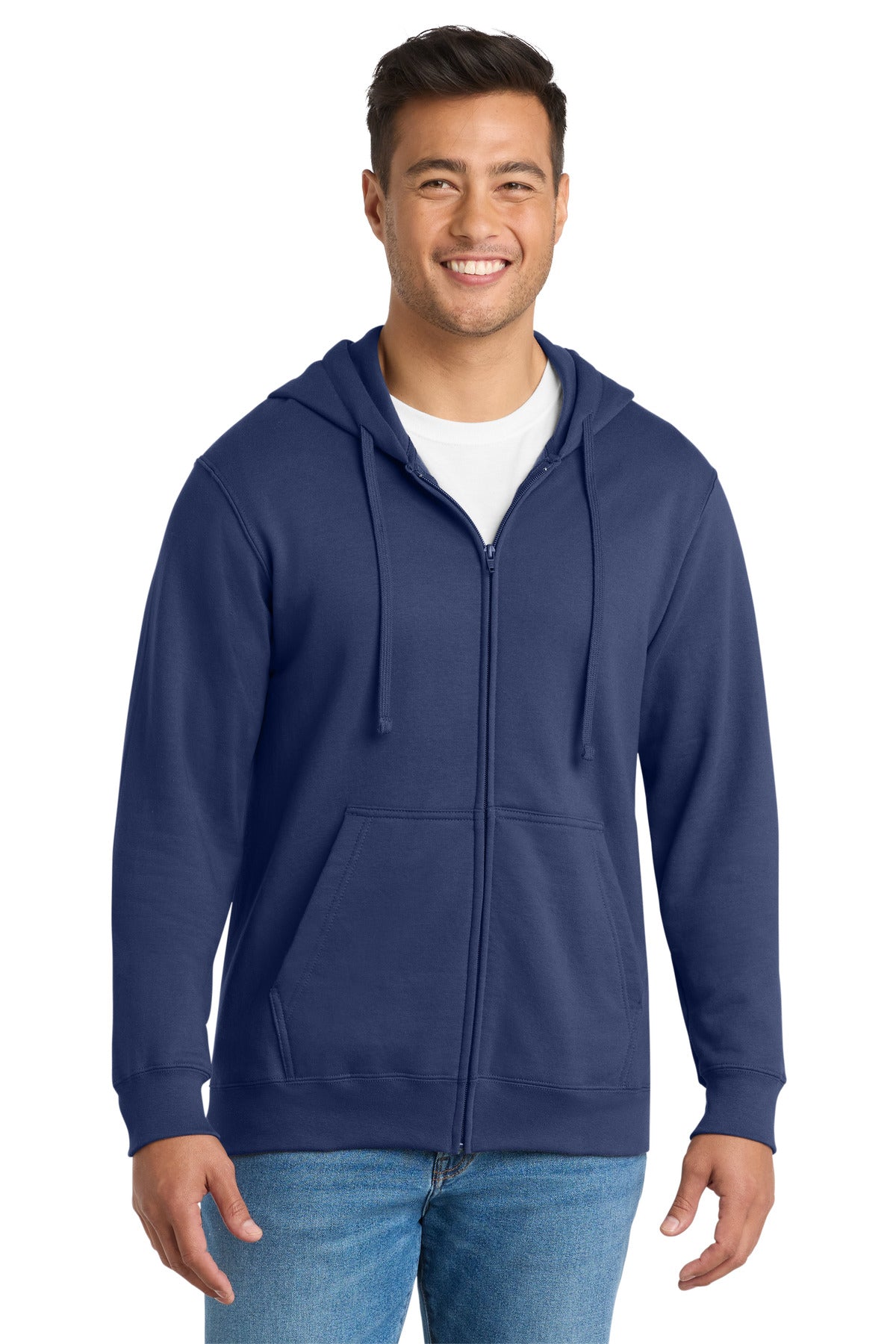 Port & Co ® Fan Favorite Fleece Full-Zip Hooded Sweatshirt. PC850ZH