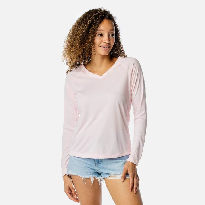 Long Sleeve Solar Ladies' V-Neck