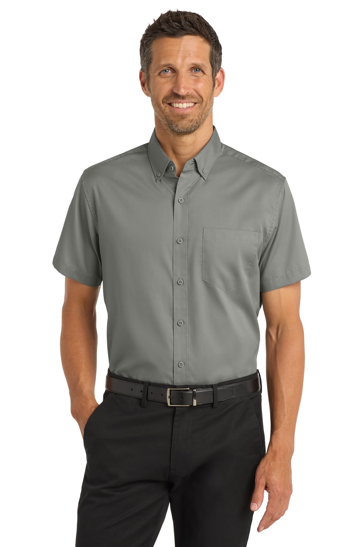 Port Authority ® Short Sleeve SuperPro ™ Twill Shirt. S664