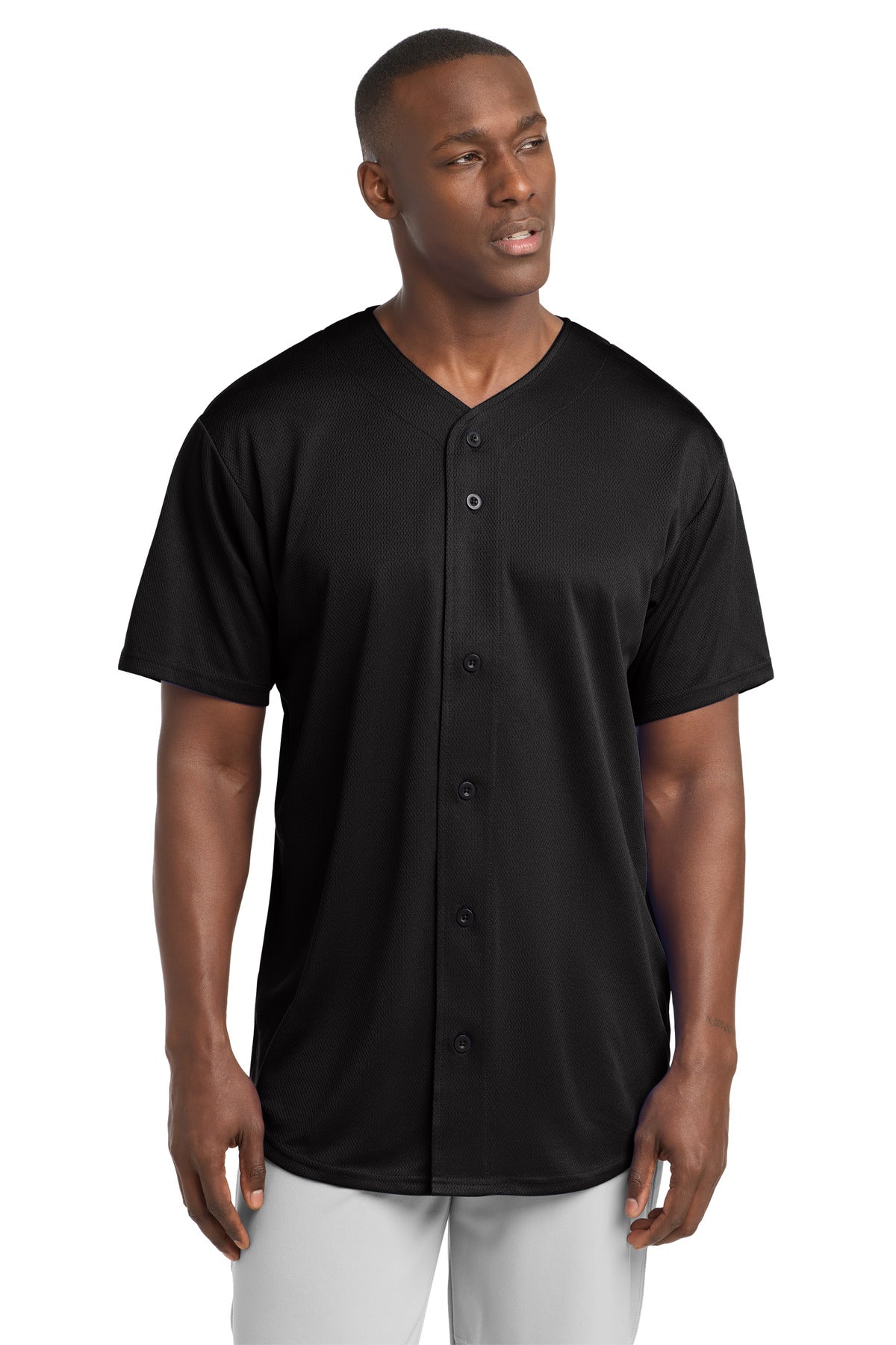 Sport-Tek ® PosiCharge ® Tough Mesh Full-Button Jersey. ST220