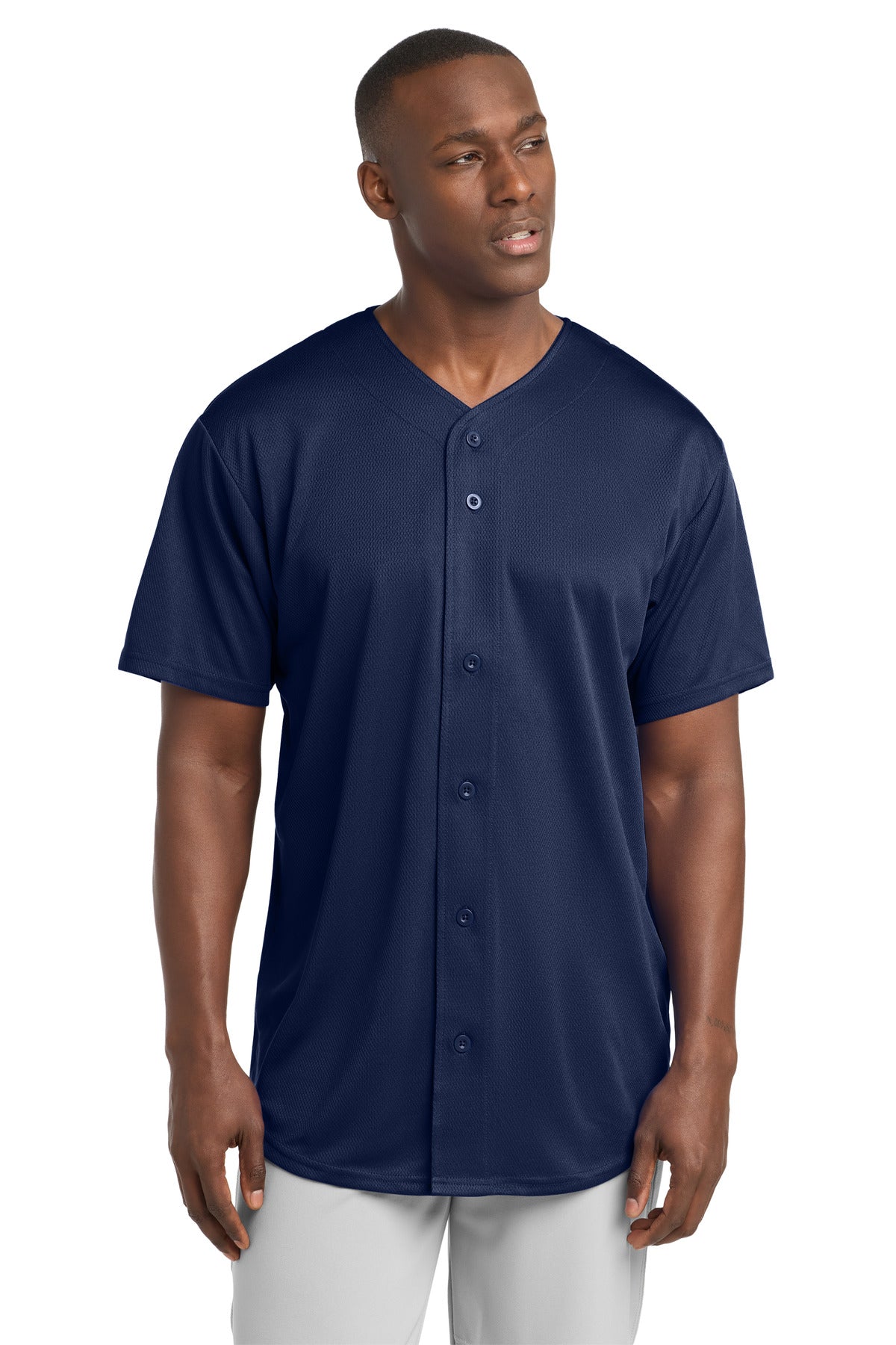 Sport-Tek ® PosiCharge ® Tough Mesh Full-Button Jersey. ST220